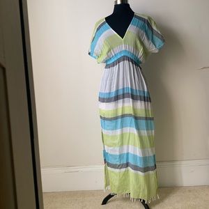 Michael Kors Fringed Full Length Swimsuit Cover